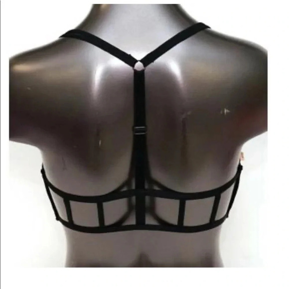 Victoria secret nude black  polka dots lace bra - Picture 3 of 11